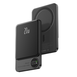 “Q9 melns” (5000 mAh) bezvadu ārējais akumulators