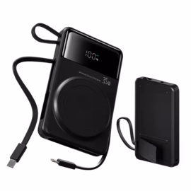 Lielas ietilpības ārējais akumulators ar bezvadu un vadu uzlādi (Q18 Plus 20000 mAh)